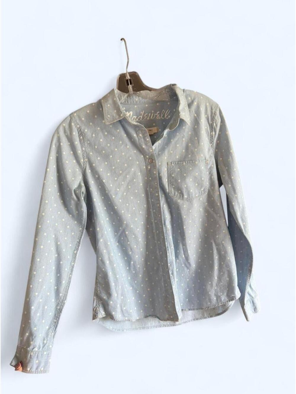 Madewell Women's Blue and Multi Shirt
